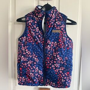 Buffalo David Bitton Kids Floral Puffer Vest - Blue and Pink
